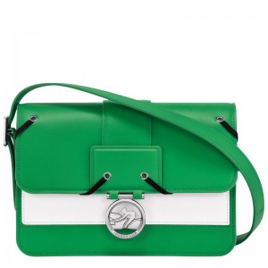 Longchamp Box-Trot M Crossbodytassen Dames Groen | 136529-SIL