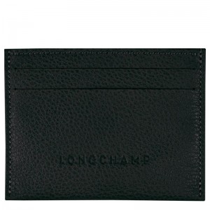 Longchamp Le Foulonné Kaarthouder Dames Zwart | 136820-PFB