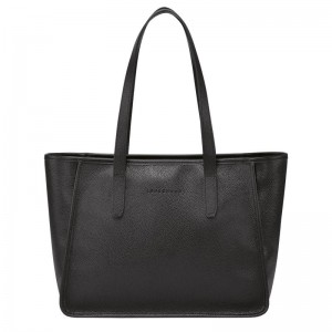 Longchamp Le Foulonné L Tote Tassen Dames Zwart | 085723-OHE