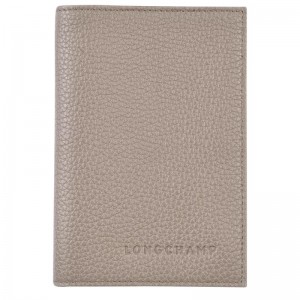 Longchamp Le Foulonné Passport cover Reistas Dames Grijs | 081569-RXB