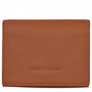 Longchamp Le Foulonné Portefeuille Dames Bruin | 529014-NHF