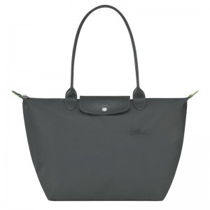 Longchamp Le Pliage Green L Tote Tassen Dames Grijs | 106492-EQP