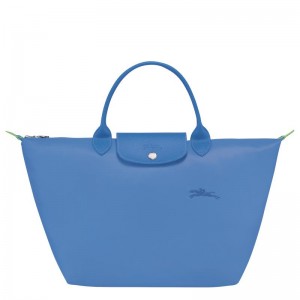 Longchamp Le Pliage Green M Handtas Dames Blauw | 625971-IKM