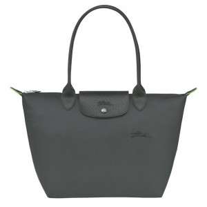 Longchamp Le Pliage Green M Tote Tassen Dames Grijs | 920145-BUG