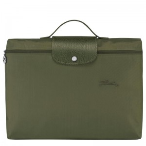 Longchamp Le Pliage Green S Aktentas Heren Groen | 318594-DTF