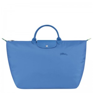 Longchamp Le Pliage Green S Reistas Dames Blauw | 471526-XUK