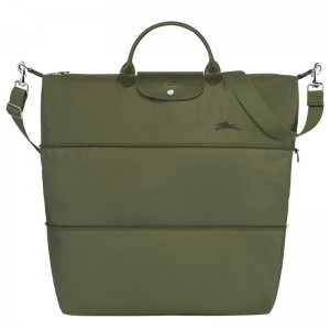 Longchamp Le Pliage Green expandable Reistas Dames Groen | 056218-RZX