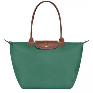 Longchamp Le Pliage Original L Tote Tassen Dames Groen | 950673-DLU