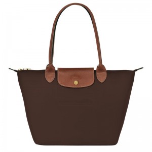 Longchamp Le Pliage Original M Tote Tassen Dames Bruin | 892417-LXP