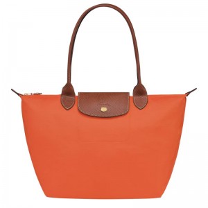 Longchamp Le Pliage Original M Tote Tassen Dames Oranje | 107843-UOF