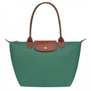 Longchamp Le Pliage Original M Tote Tassen Dames Groen | 296754-PYW