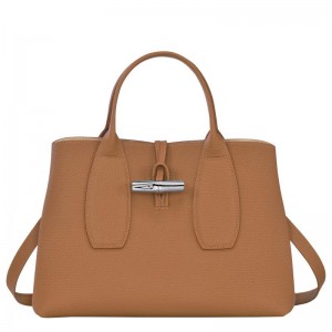 Longchamp Roseau M Handtas Dames Bruin | 964527-KVD