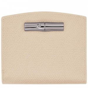 Longchamp Roseau Portefeuille Dames Wit | 706285-DSW