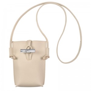 Longchamp Roseau with lace Hoesje Dames Wit | 710845-HMV