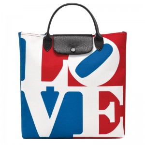 Longchamp x Robert Indiana L Handtas Dames Wit | 483962-XOV