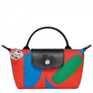 Longchamp x Robert Indiana Zak Dames Red/Navy | 658231-CQA