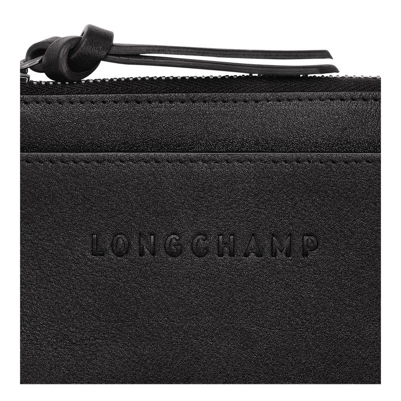 Longchamp 3D Kaarthouder Dames Zwart | 746901-SHB