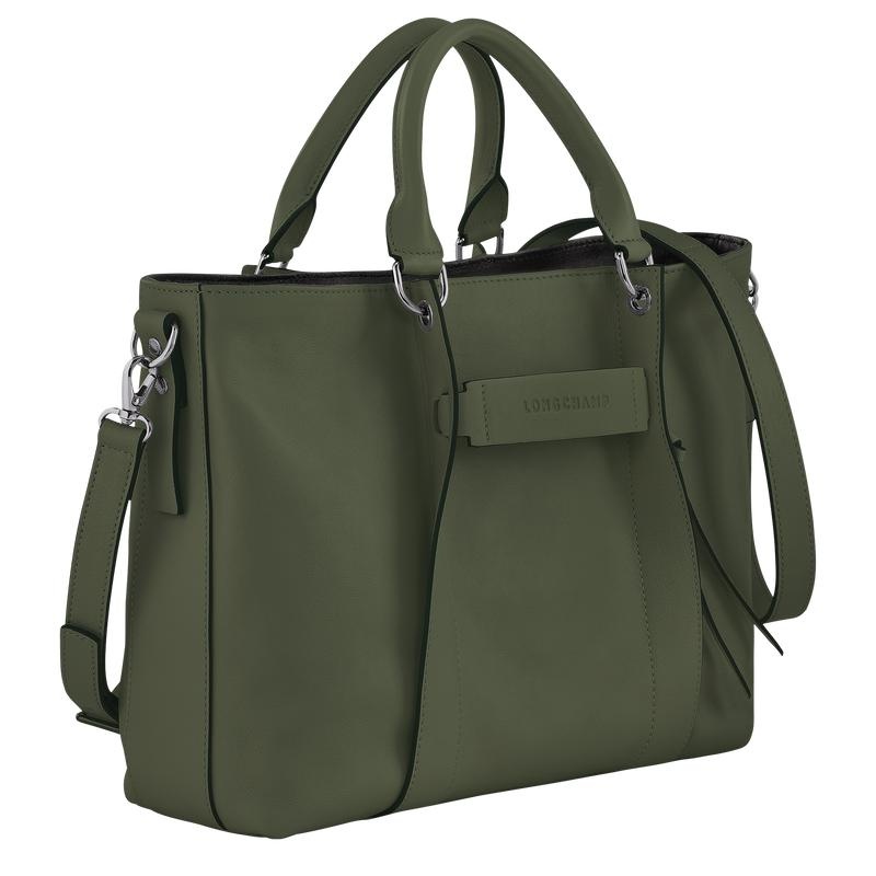 Longchamp 3D L Handtas Dames Khaki | 503847-MQC