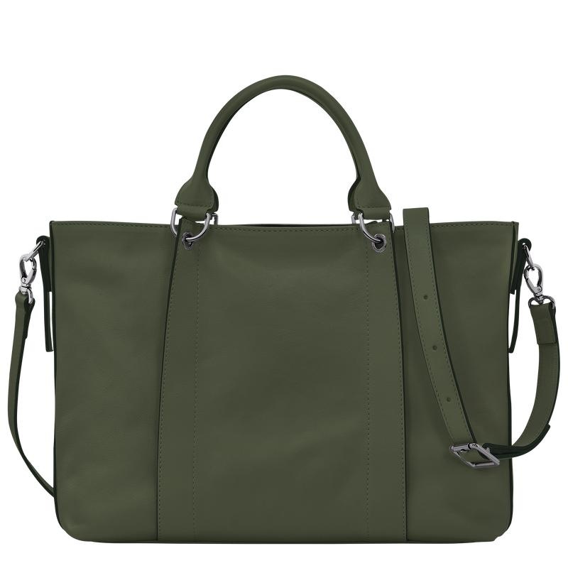 Longchamp 3D L Handtas Dames Khaki | 503847-MQC