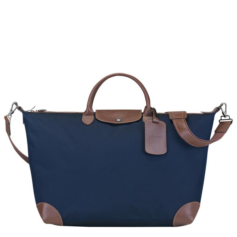 Longchamp Boxford S Reistas Dames Blauw | 019278-BRN