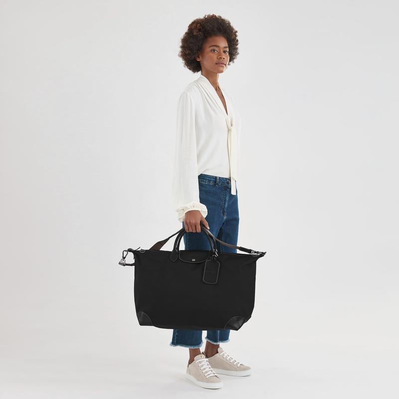 Longchamp Boxford S Reistas Heren Zwart | 275486-VTC