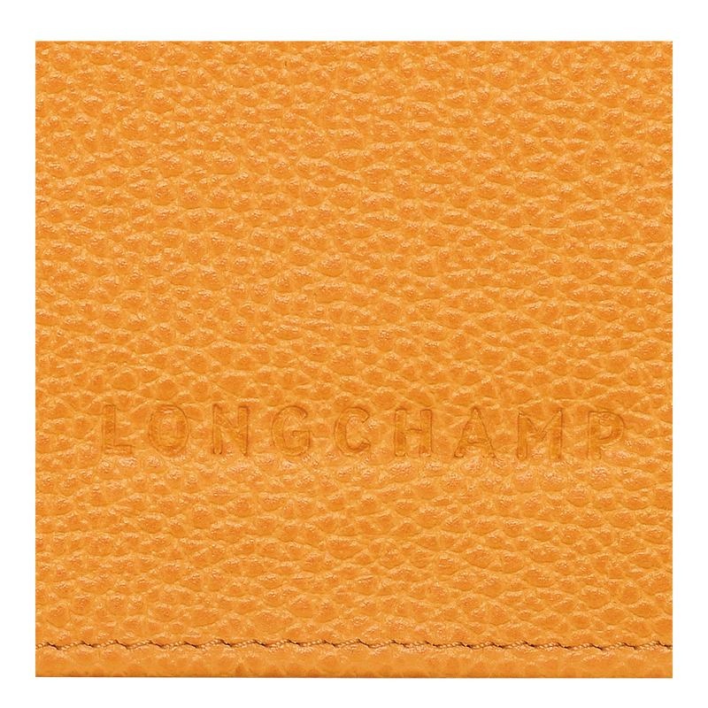 Longchamp Le Foulonné Continental Portefeuille Dames Abrikoos Oranje | 274109-EHP