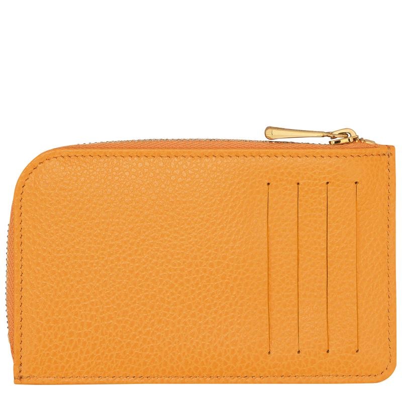 Longchamp Le Foulonné Kaarthouder Dames Abrikoos Oranje | 178432-FWQ