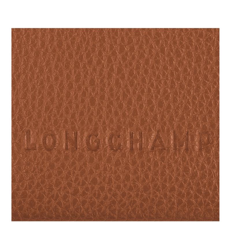 Longchamp Le Foulonné Kaarthouder Dames Bruin | 734012-TCI