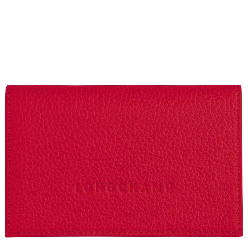 Longchamp Le Foulonné Kaarthouder Dames Rood | 207568-HEZ