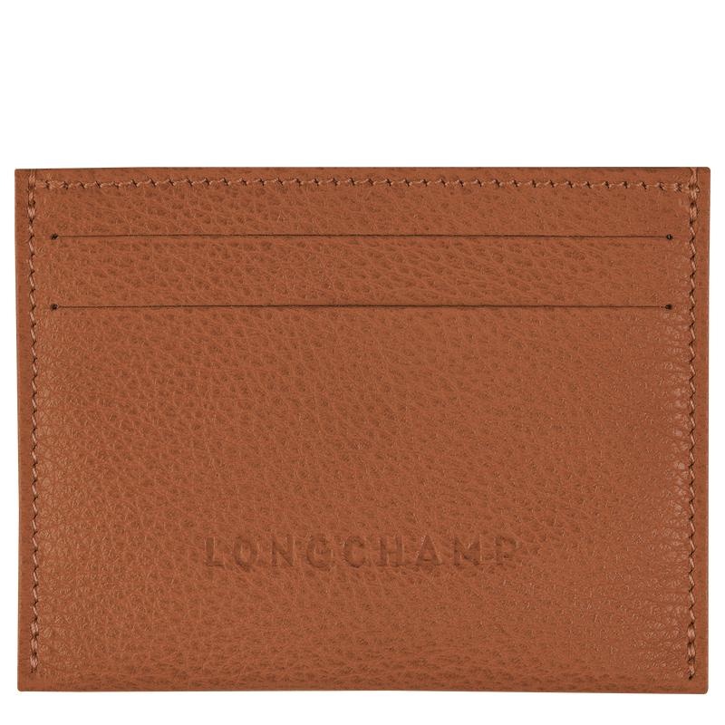 Longchamp Le Foulonné Kaarthouder Heren Bruin | 349702-KIZ