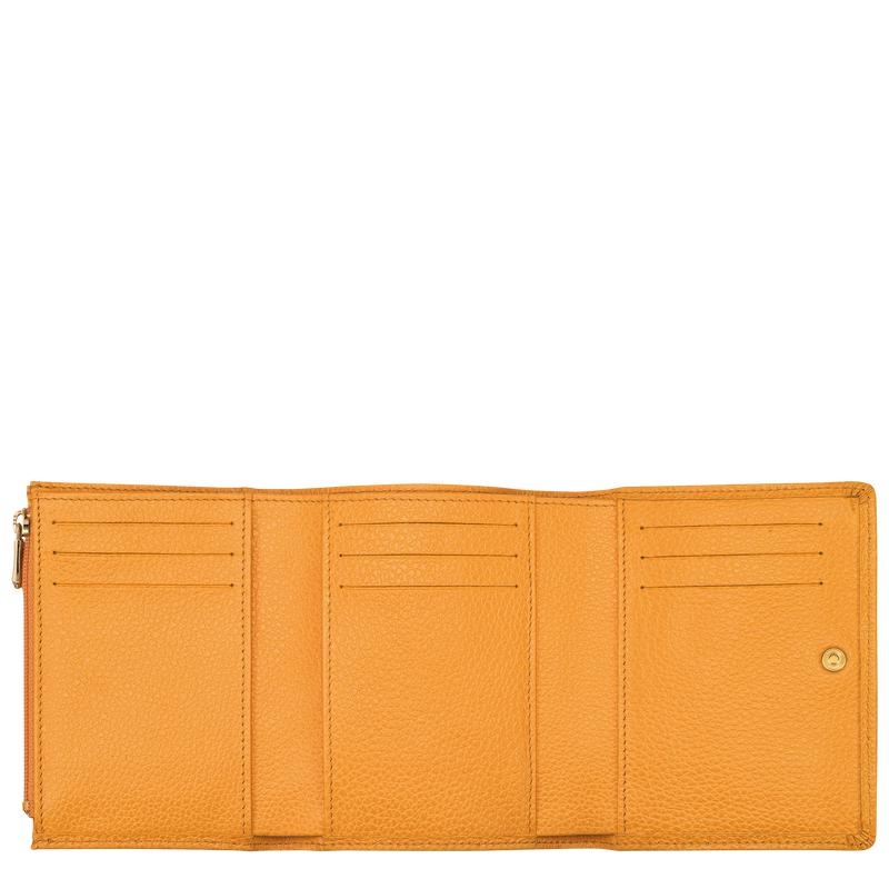 Longchamp Le Foulonné Portefeuille Dames Abrikoos Oranje | 024831-VLR