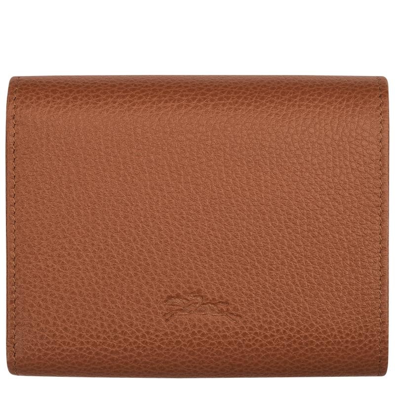 Longchamp Le Foulonné Portefeuille Dames Bruin | 529014-NHF