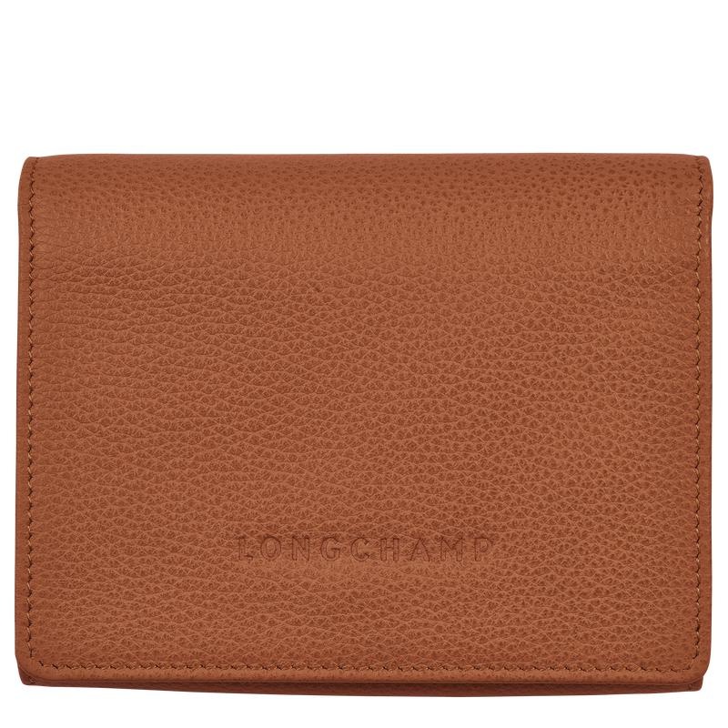 Longchamp Le Foulonné Portefeuille Dames Bruin | 529014-NHF