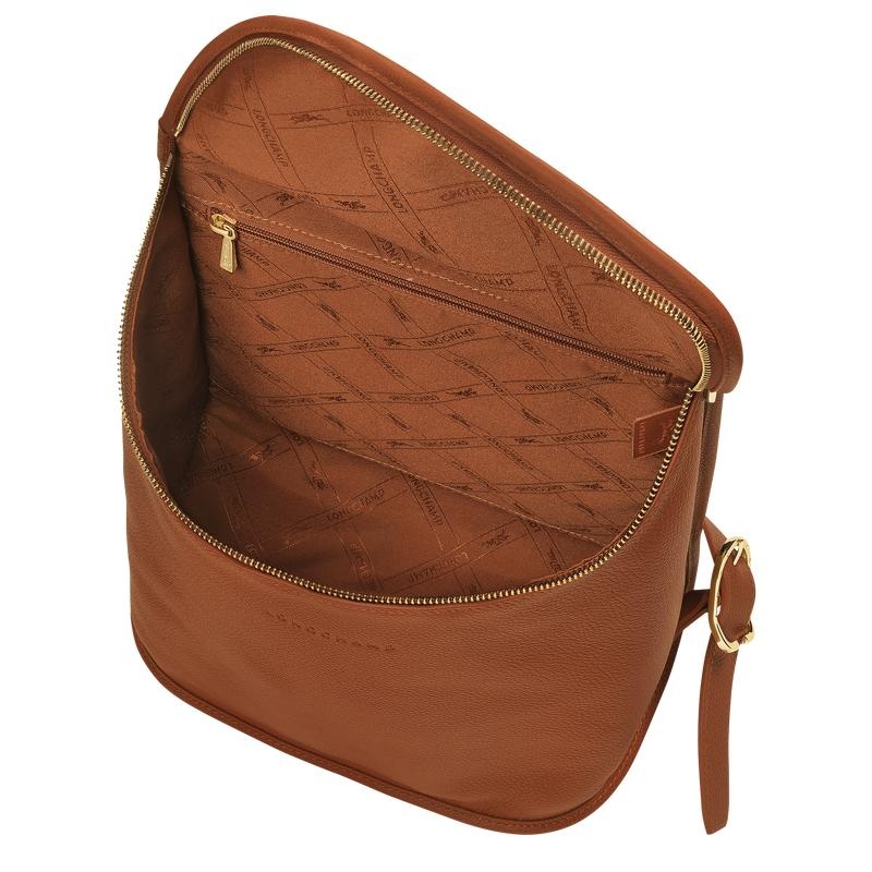 Longchamp Le Foulonné Rugzakken Dames Bruin | 985764-TWR