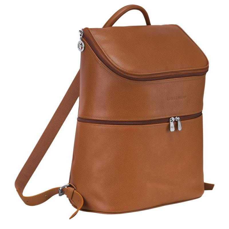 Longchamp Le Foulonné Rugzakken Heren Bruin | 145830-NMC