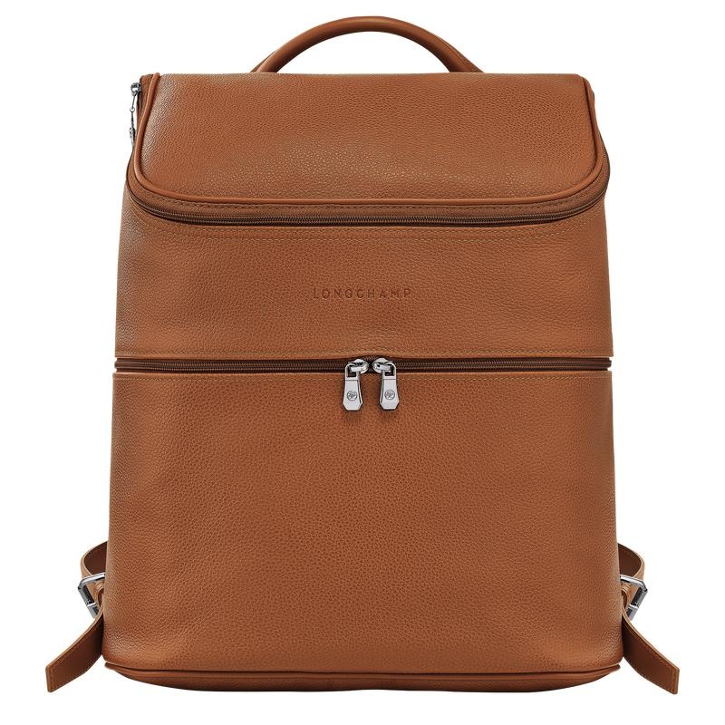 Longchamp Le Foulonné Rugzakken Heren Bruin | 145830-NMC