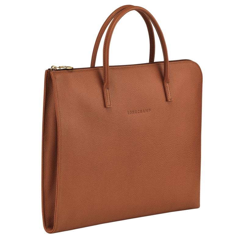 Longchamp Le Foulonné S Aktentas Dames Bruin | 985436-IAT