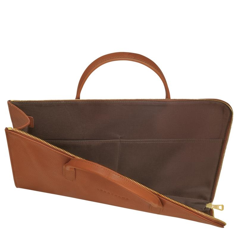 Longchamp Le Foulonné S Aktentas Dames Bruin | 985436-IAT