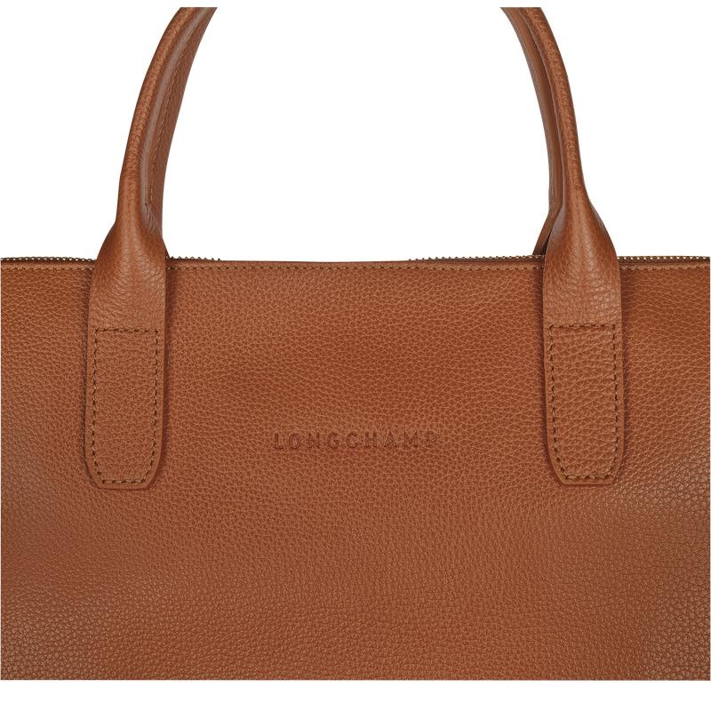 Longchamp Le Foulonné S Aktentas Dames Bruin | 684392-UXT