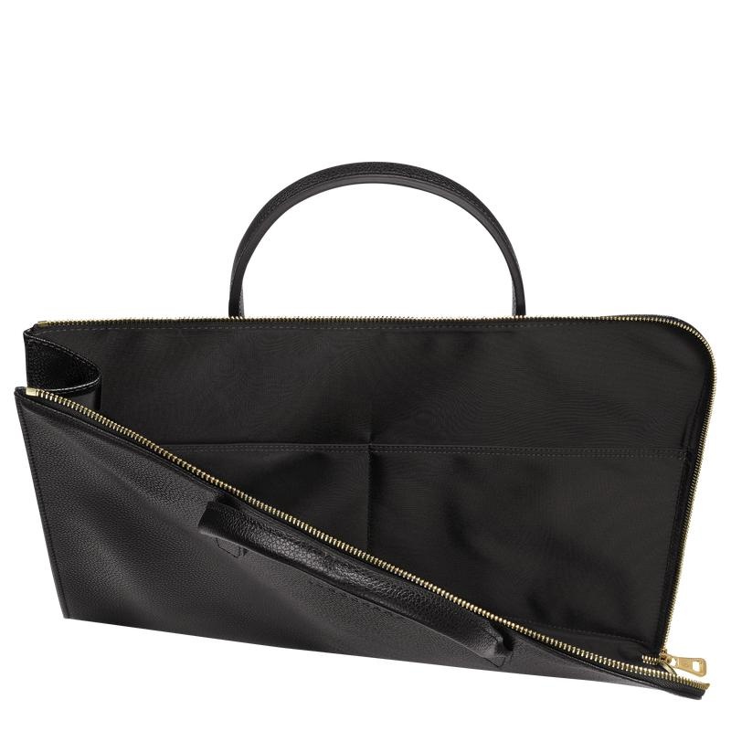 Longchamp Le Foulonné S Aktentas Dames Zwart | 570492-SQE