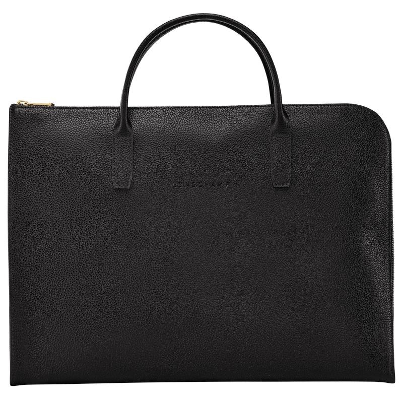 Longchamp Le Foulonné S Aktentas Dames Zwart | 570492-SQE