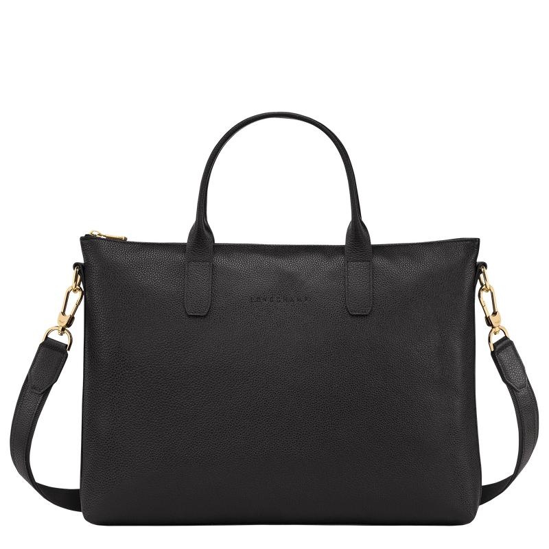 Longchamp Le Foulonné S Aktentas Dames Zwart | 426108-HJU