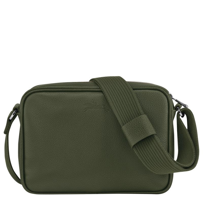 Longchamp Le Foulonné S Camera Bag Heren Khaki | 950186-BXV