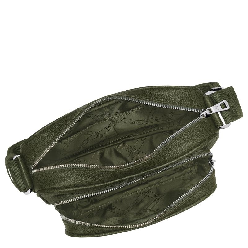 Longchamp Le Foulonné S Camera Bag Heren Khaki | 950186-BXV