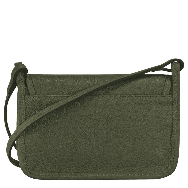 Longchamp Le Foulonné XS Clutch Dames Khaki | 137250-NOD