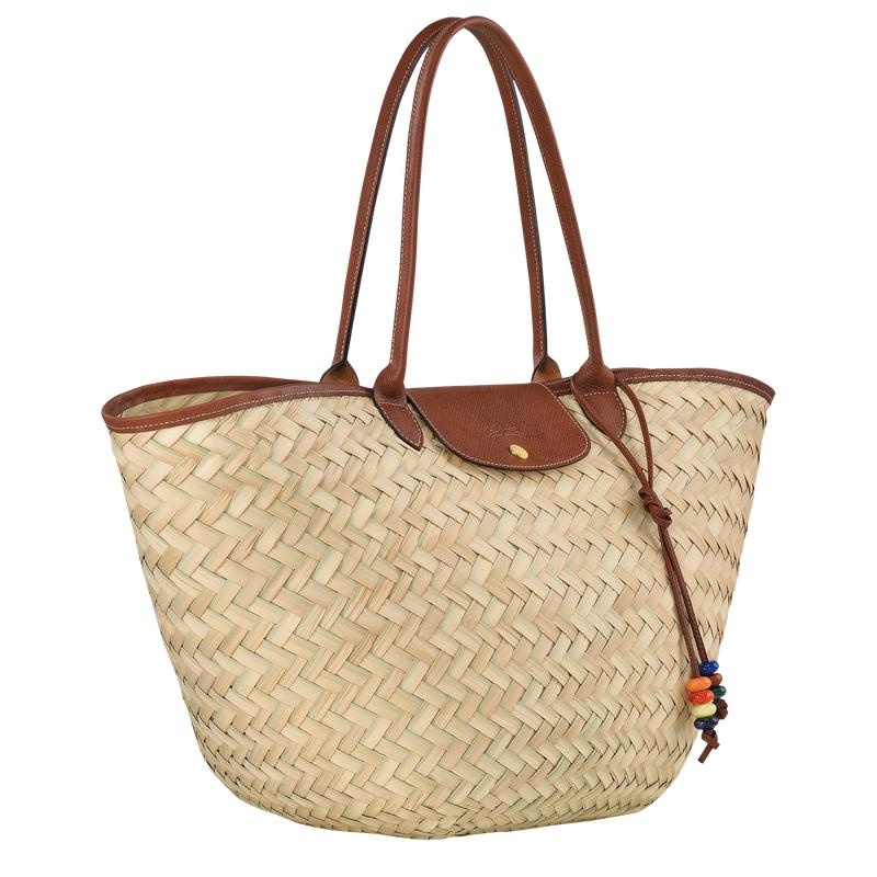 Longchamp Le Panier Pliage XL Basket Bag Dames Bruin | 493817-YCE