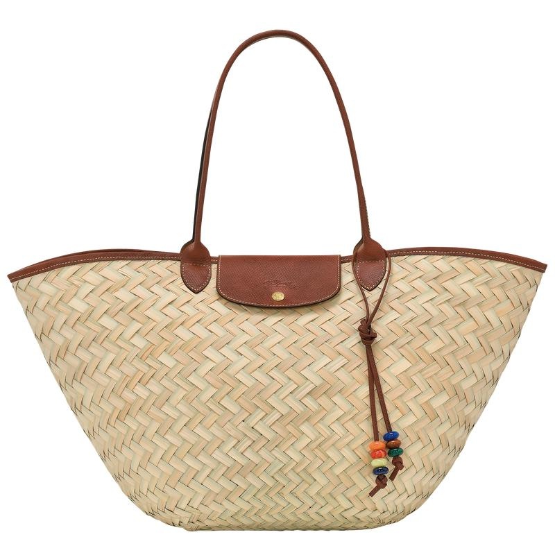 Longchamp Le Panier Pliage XL Basket Bag Dames Bruin | 493817-YCE