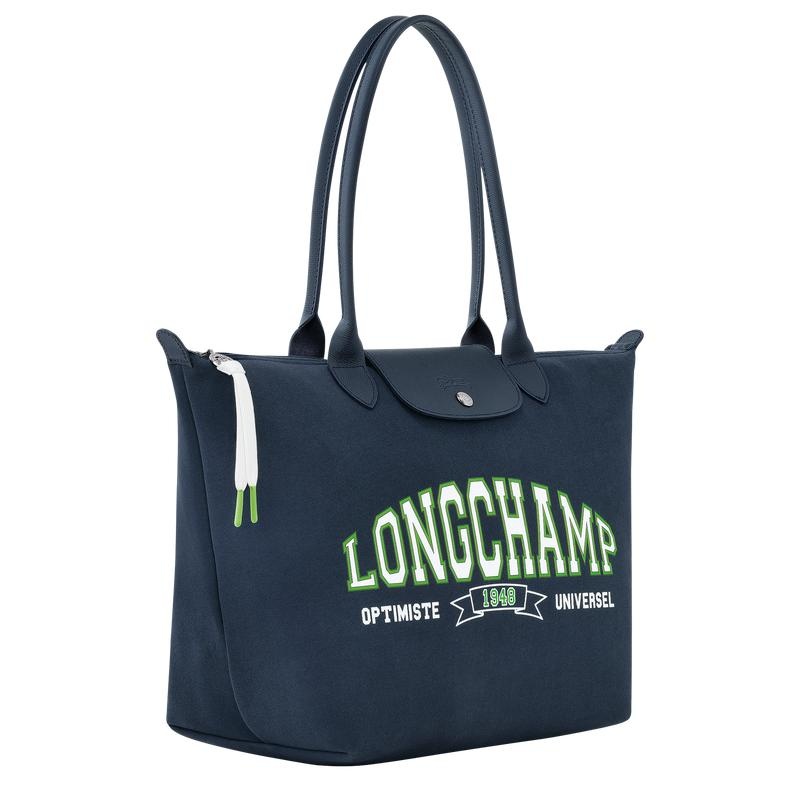 Longchamp Le Pliage Collecties L Tote Tassen Dames Donkerblauw | 381975-BPF