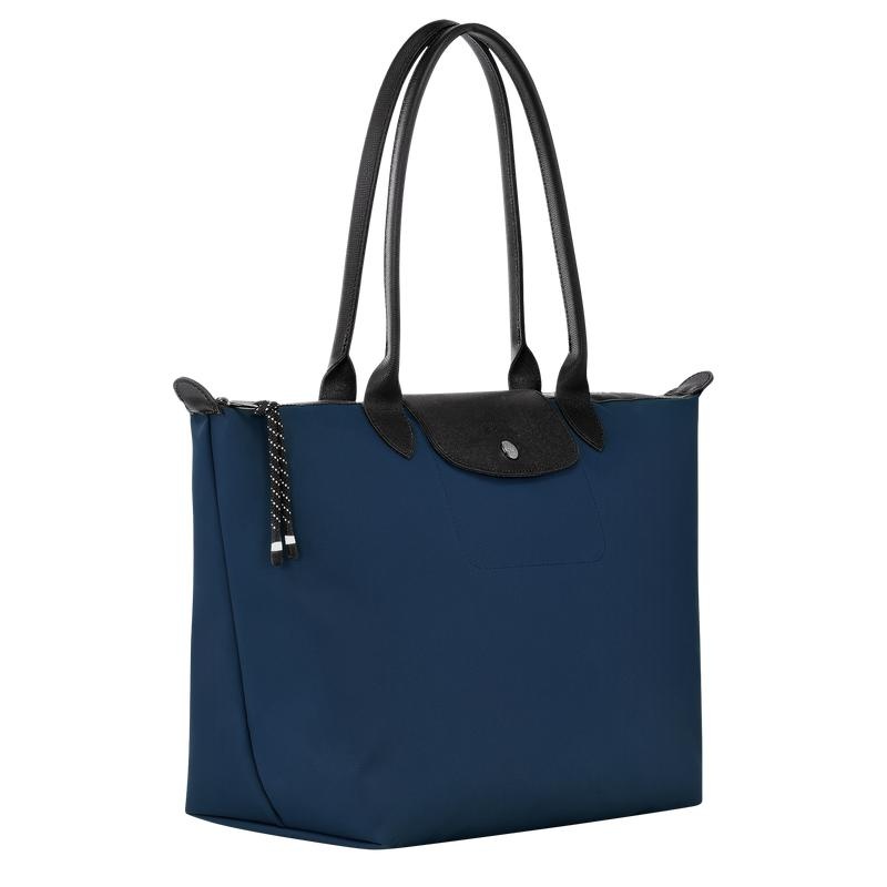 Longchamp Le Pliage Energy L Tote Tassen Dames Donkerblauw | 735469-VTY