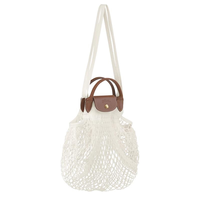 Longchamp Le Pliage Filet L Mesh Bag Dames Wit | 865431-XST